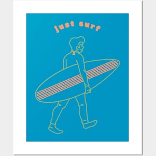 Just Surf Posters and Art